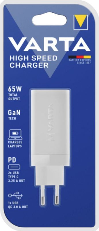 Varta Oplader - 65W - Universeel - Wit