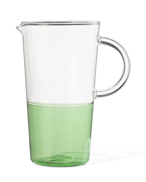 carafe 1.6L en verre avec vert