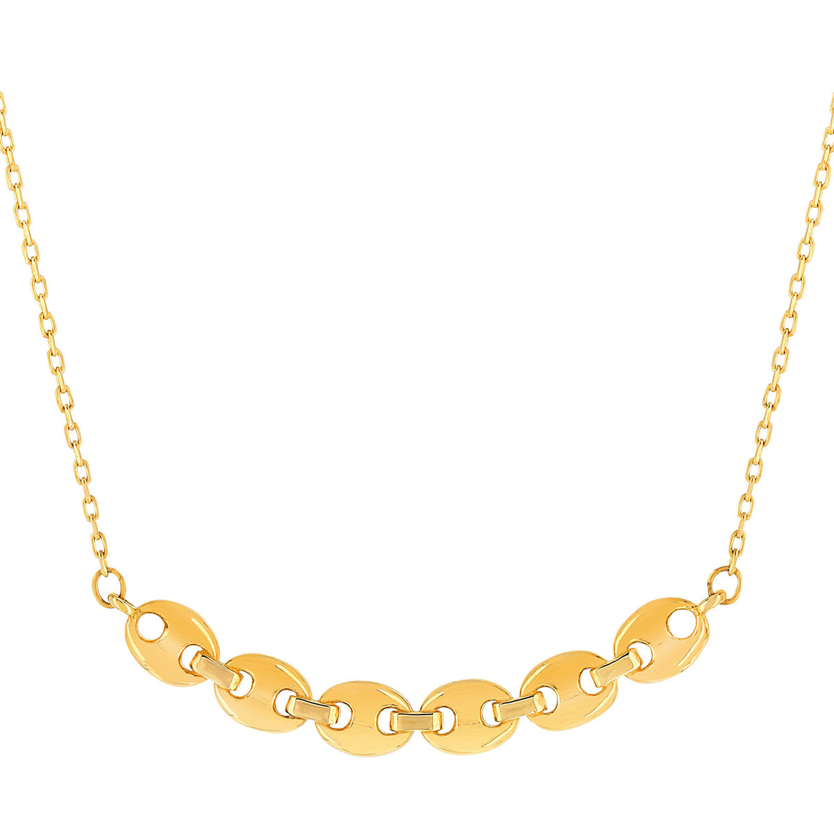 Collier or jaune 375 45 cm