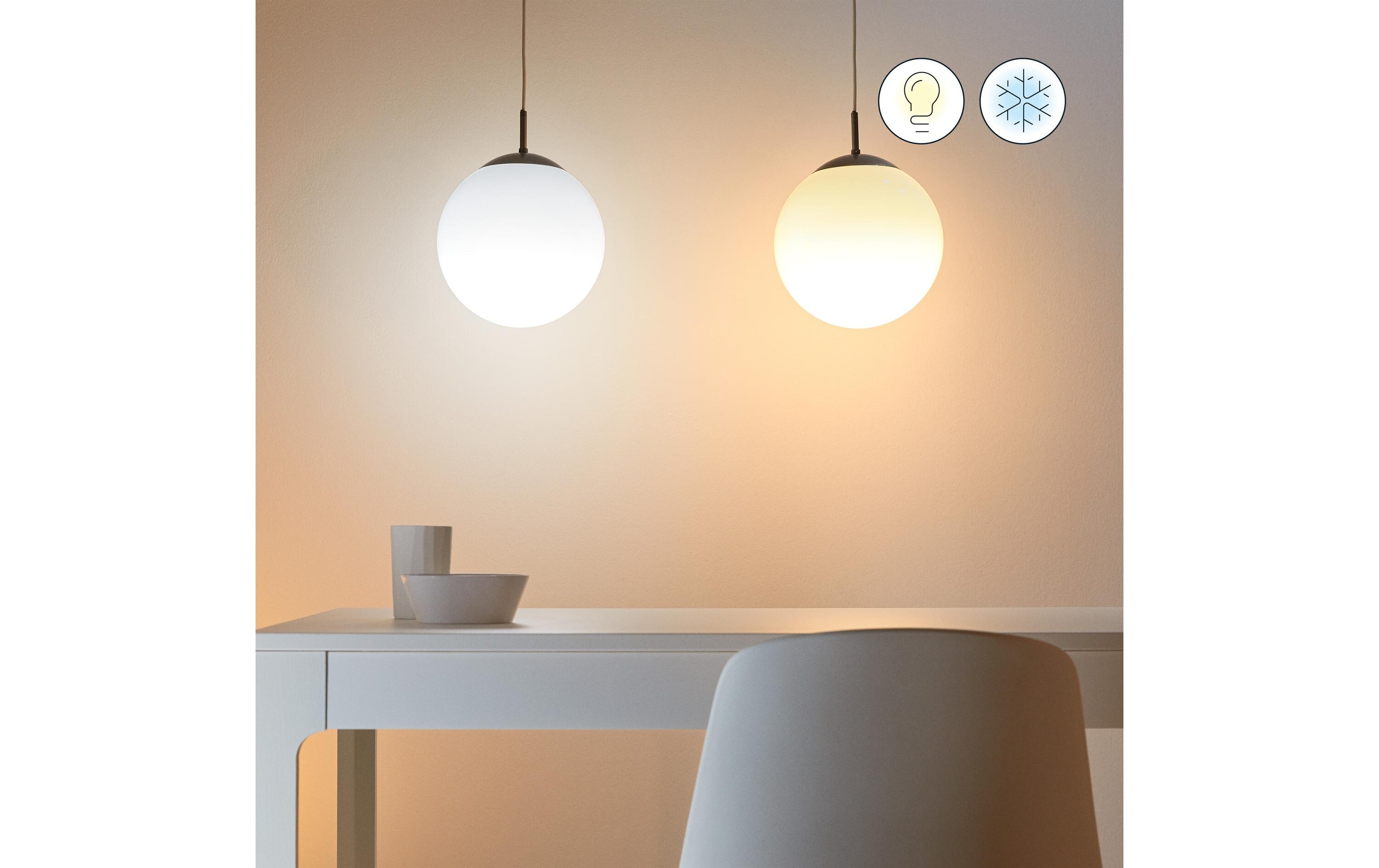 Leuchtmittel 4.9W 40W E14 C37 TunableWhite&Color DoppelpackSmartes Leuchtmittel, steuerbar über Bluetooth, Matter, WLAN