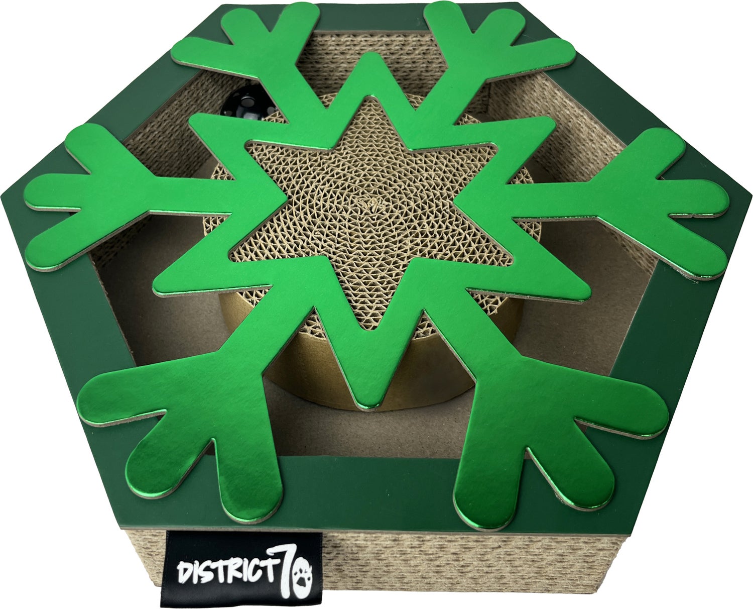 District 70 krabkarton Flake groen 33 x 28 x 6 cm