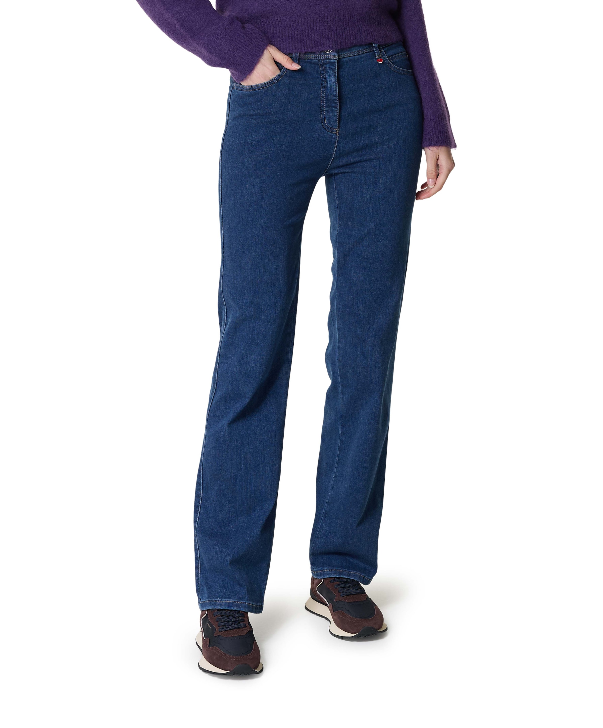 Relaxed by Toni MbF Straight dames jeans blauw