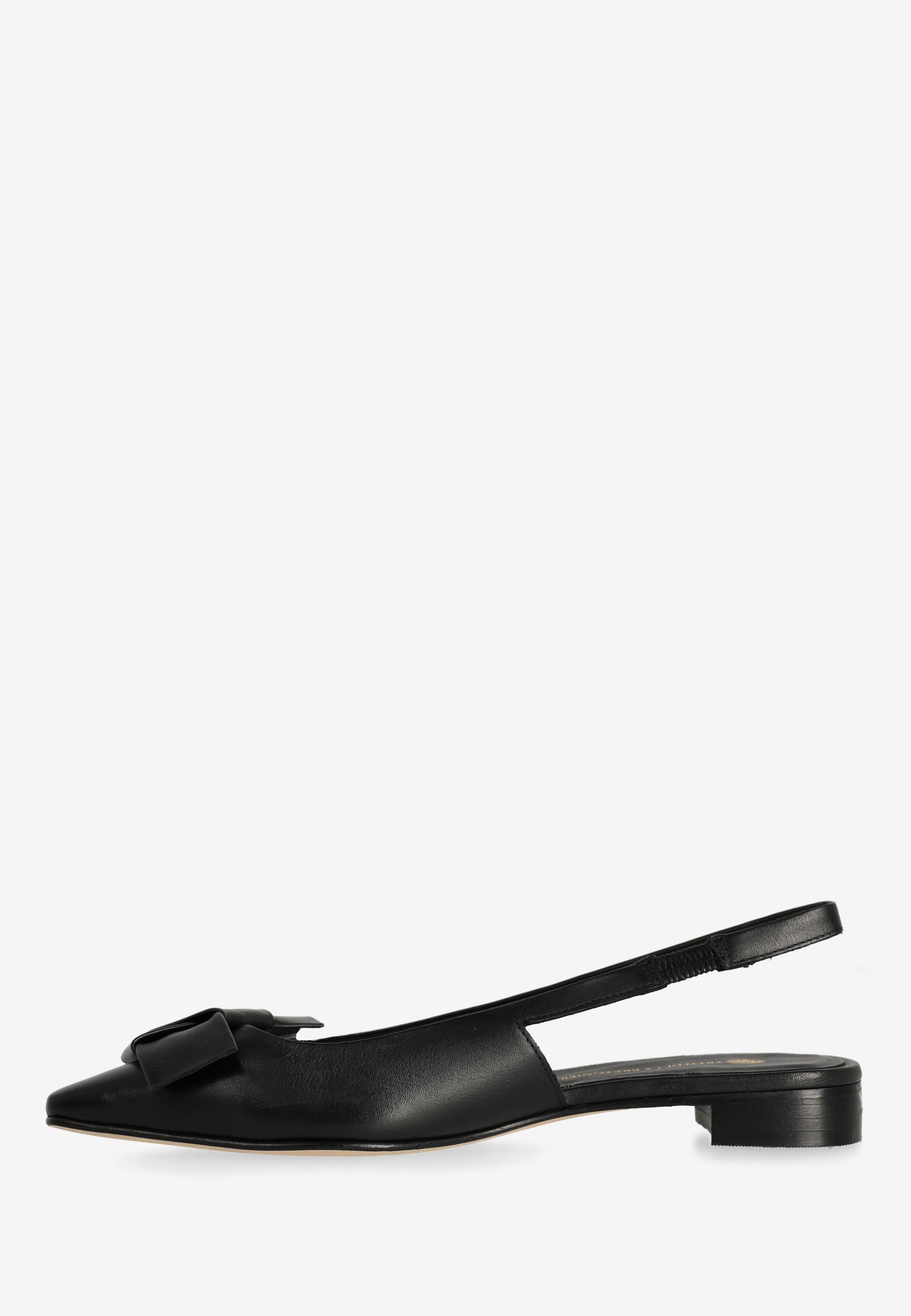 ELISSE SLING Slingback nappa leather Black