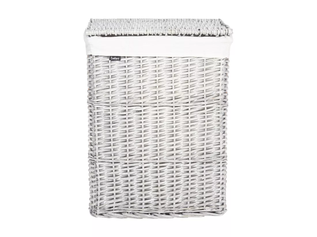 Lot de 5 paniers en saule blanc ELLA