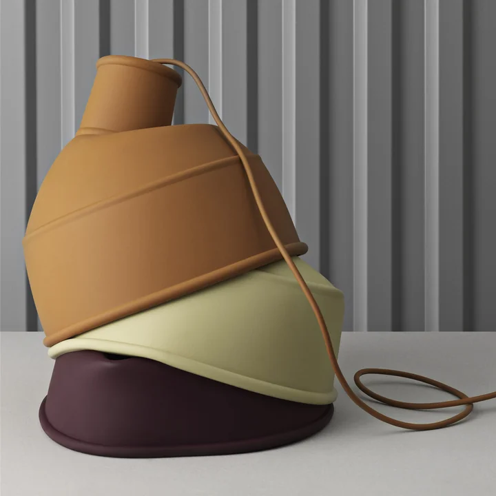 Muuto - Unfold Pendelleuchte, dunkelbraun