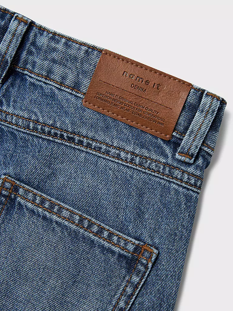 NAME IT Mädchen Jeans Straight Fit NKFROSE dunkelblau
