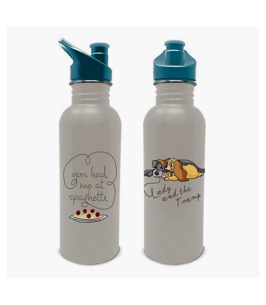 Lady And The Tramp - Gourde YOU HAD ME AT SPAGHETTI (Blanc / Bleu) (Taille unique) - UTPM4378