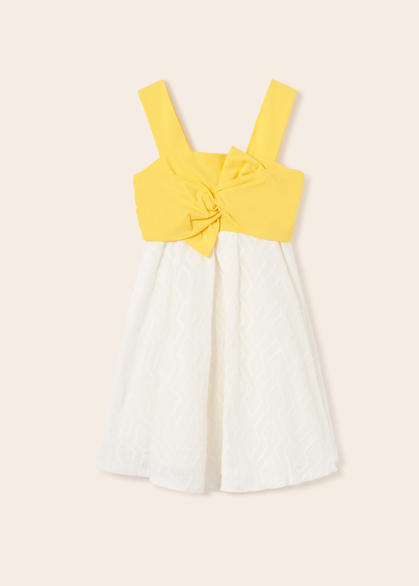 Vestido infantil com laço