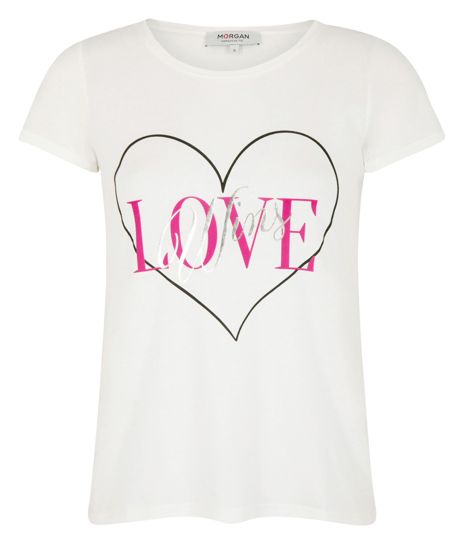 DWIN - Tee shirt sérigraphié en coton| Blanc