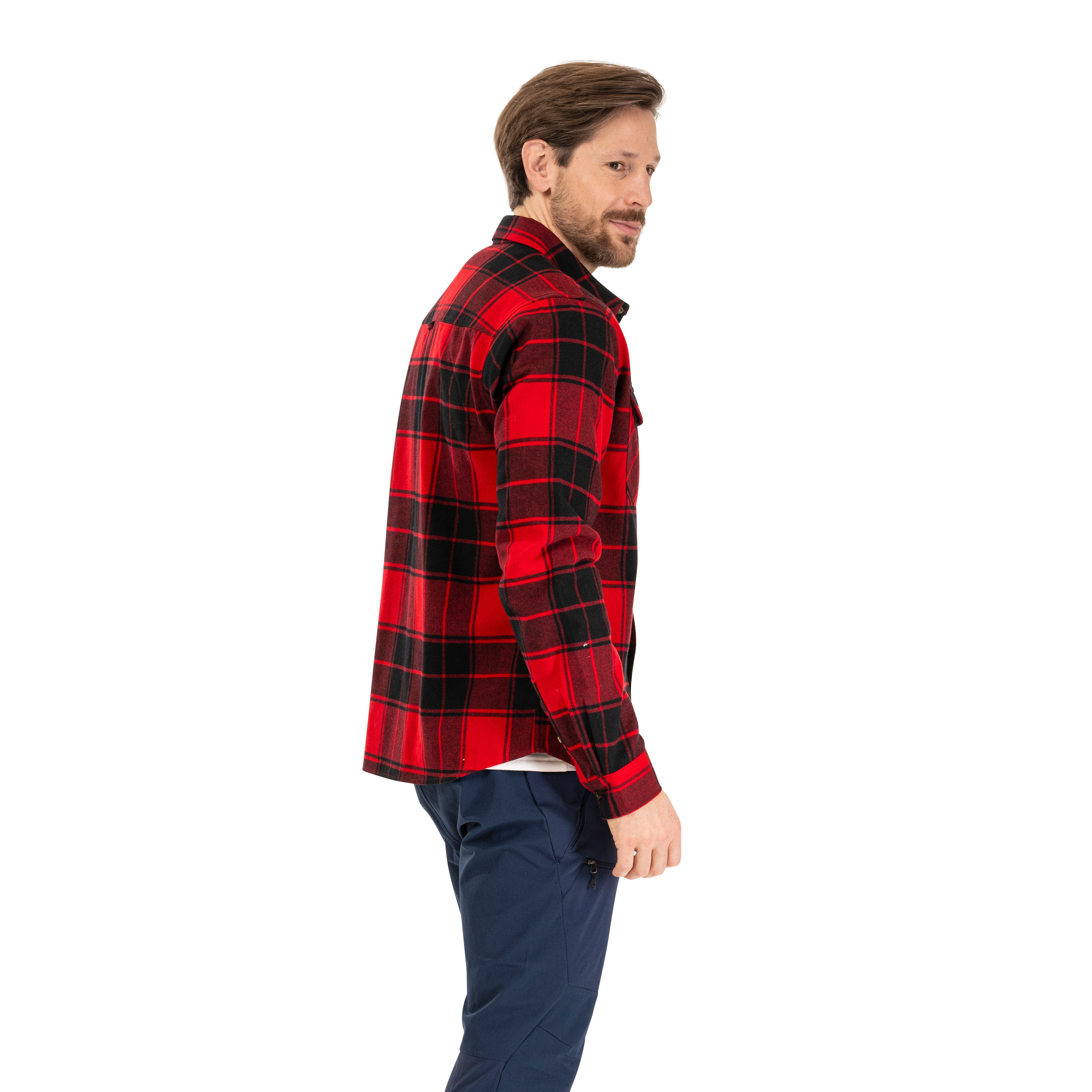 Nordmarka Flannel Shirt Men Red / Black Check