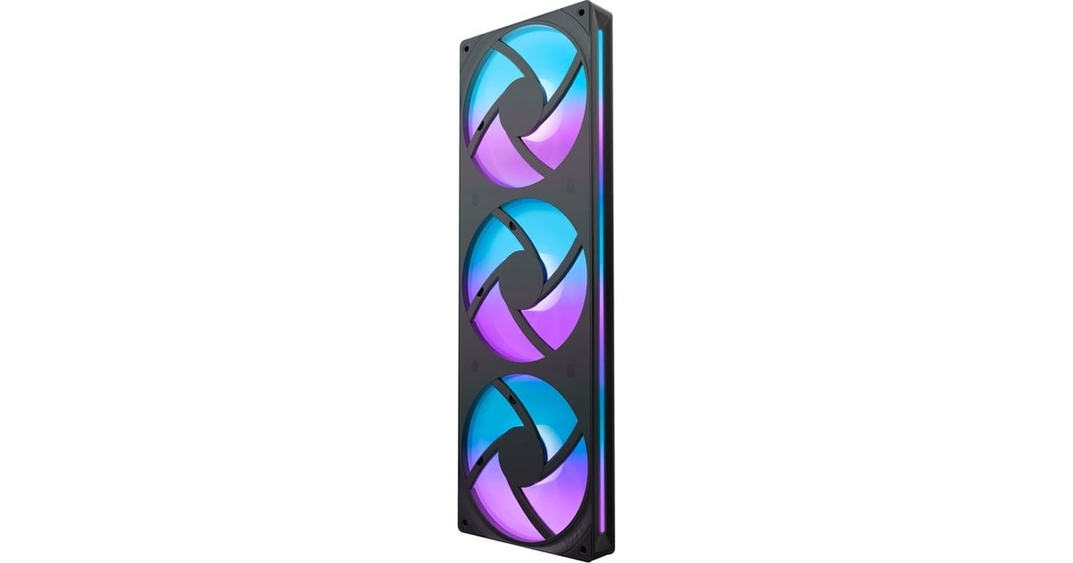 NZXTF360 RGB CORE case fans  (Zwart, 3 stuks, 360 x 120 x 26 mm)