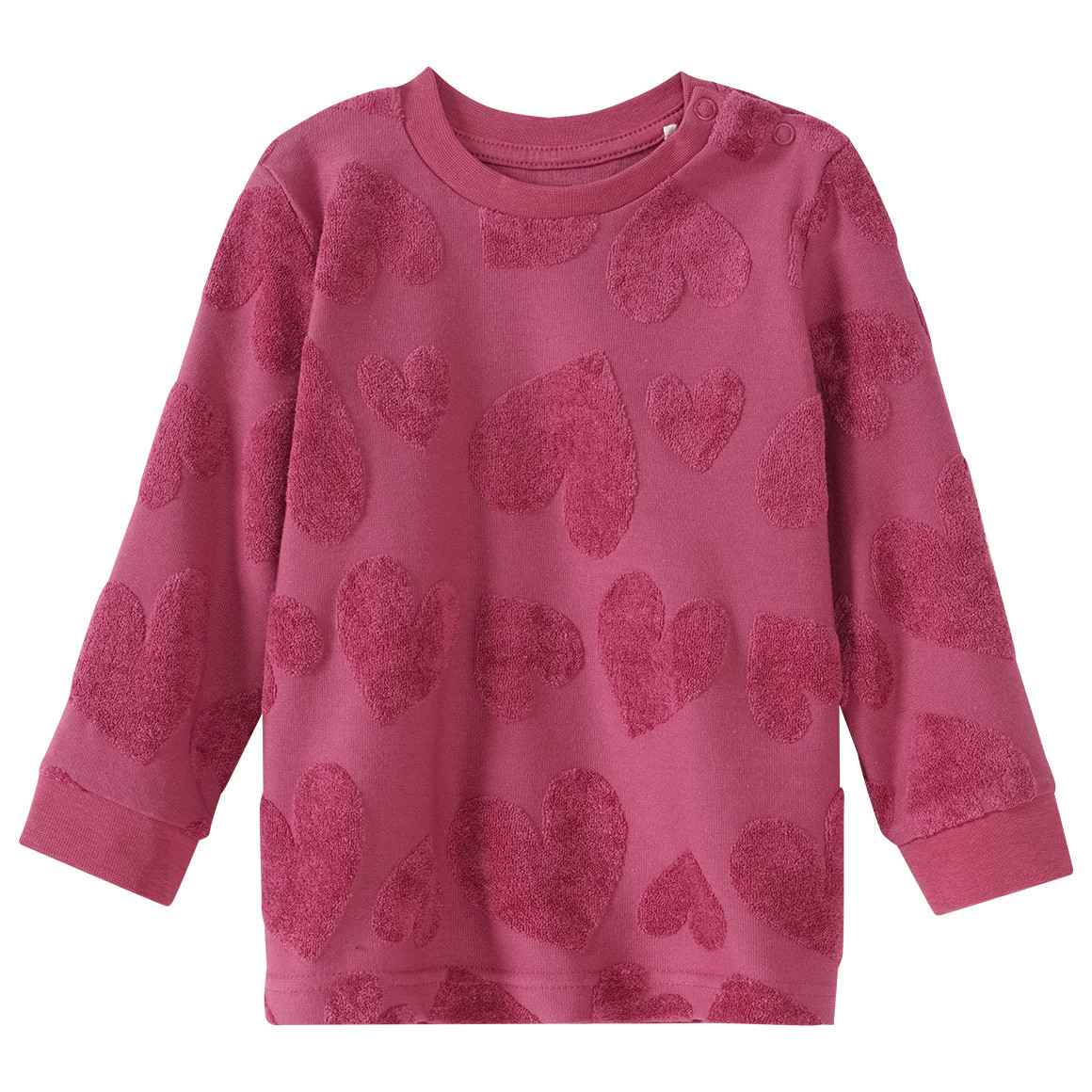 Topomini Baby Schlafanzug mit Herzen beere
