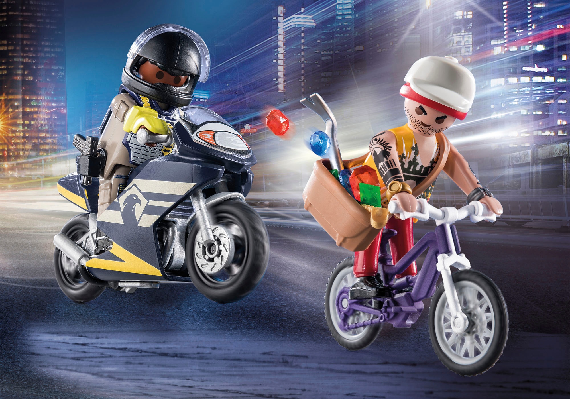 Playmobil® Konstruktions-Spielset »Starter Pack, SEK und Juwelendieb (71255), My Action Heroes« Made in Europe