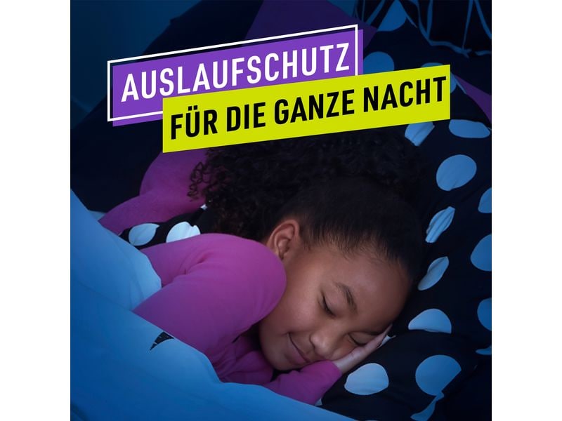 Pampers Nachtwindeln Ninjamas Mädchen 8-12 Jahre, 54 Stk. Monatsbox – Auslaufschutz für die ganze Nacht