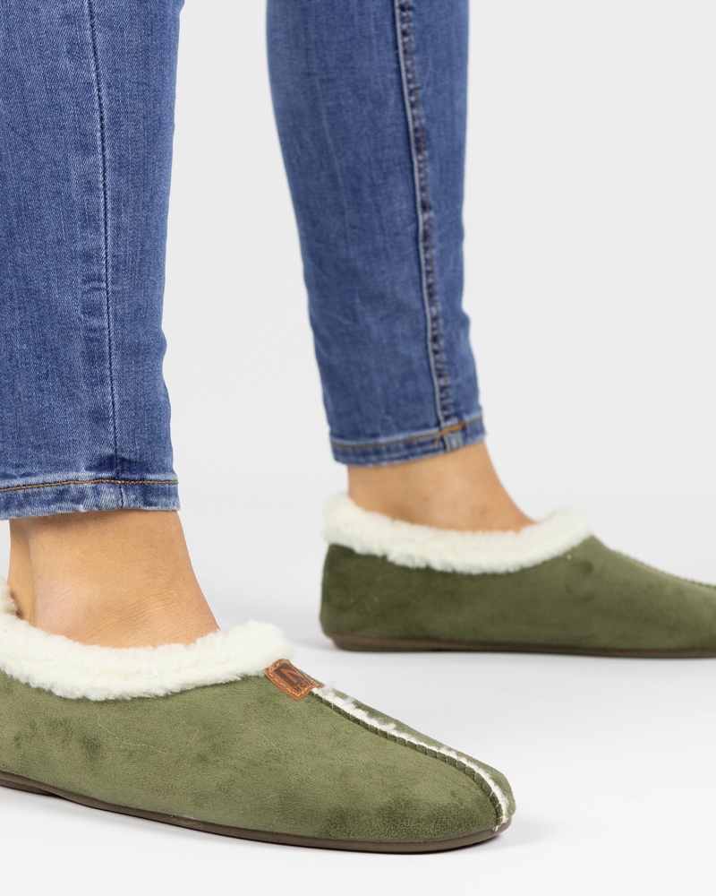 Nelson Home Pantoffels  - groen