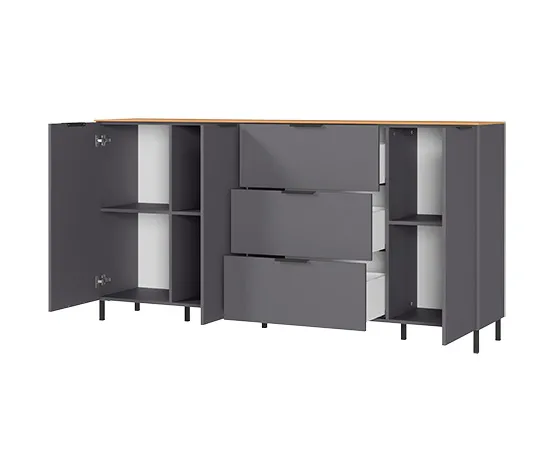 Sideboard »CALIFORNIA«, graphit, groß