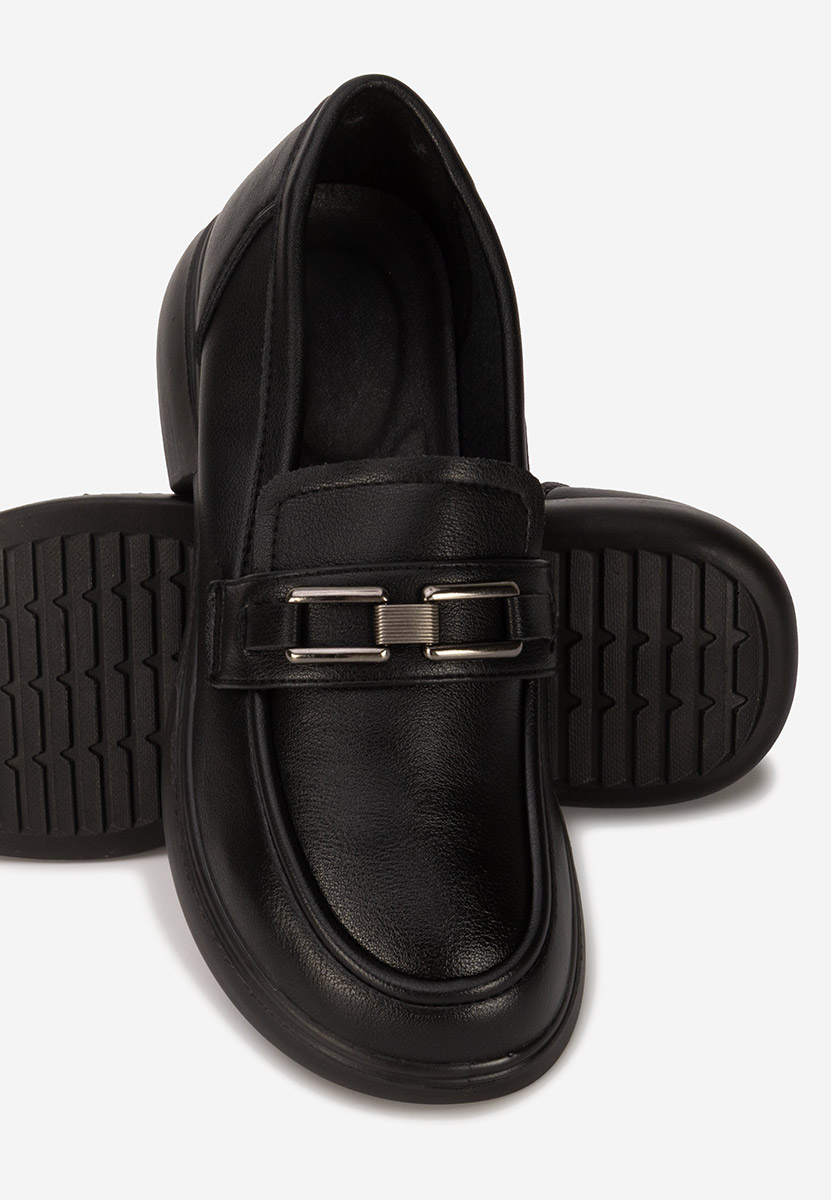 Mocassins femme noirs Manari