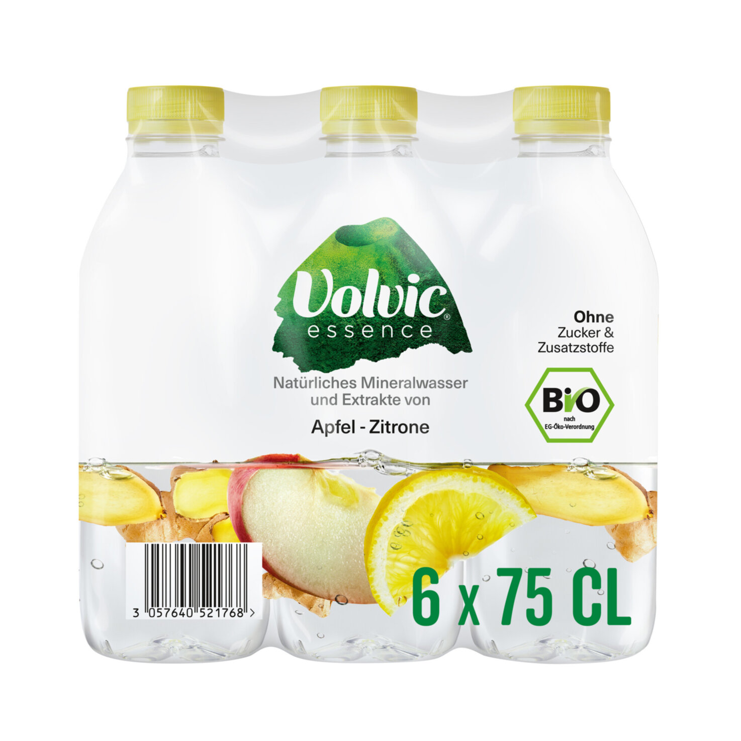 Volvic Essence Zitrone & Apfel 6x75cl -450cl