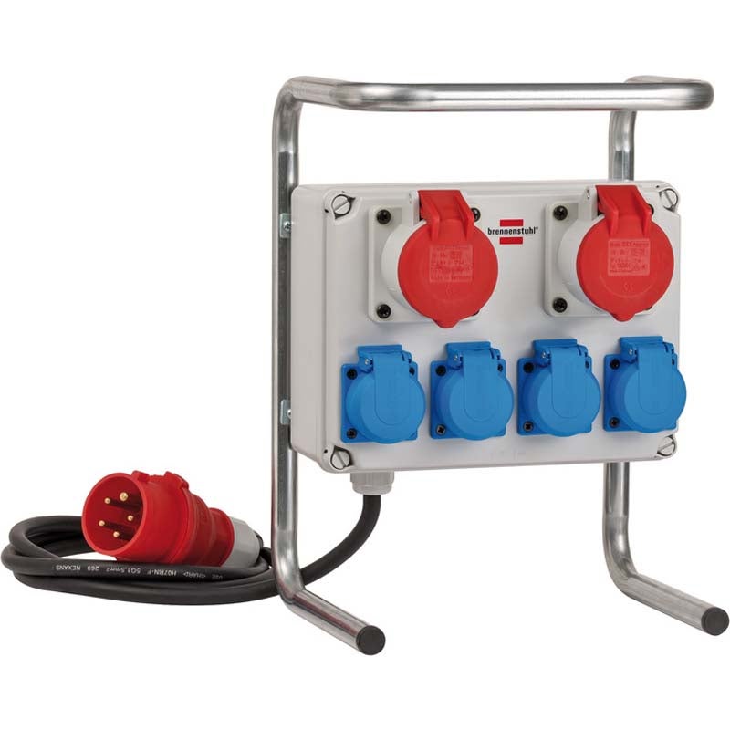 Brennenstuhl Kleinverteiler 1153750 draagbare stroomverdeler buitengebruik 2m
