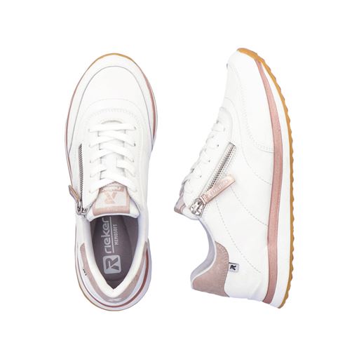 Rieker Revolution Sneakers, White/Rose, 42