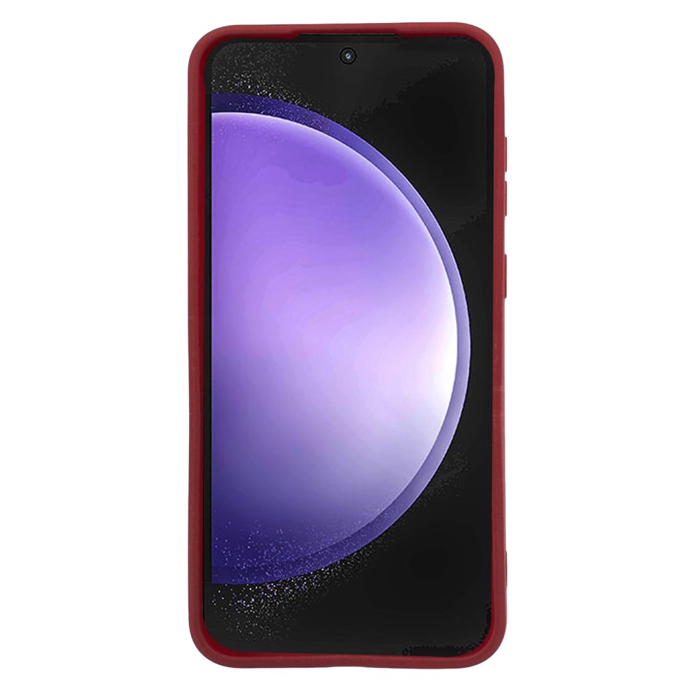 Samsung Galaxy S23 FE Gummi Case Hülle mit Kameraschutz - Rot (Matt)