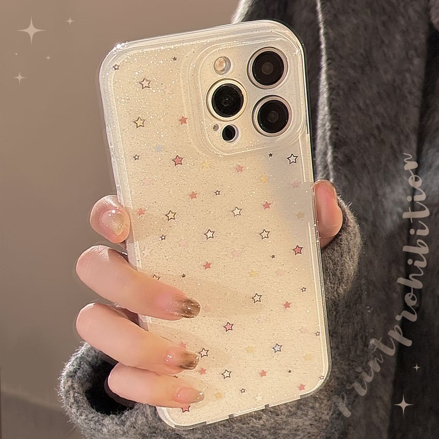 Mobby - Ster telefoonhoesje - iPhone 16 Pro Max / 16 Pro / 16 Plus / 16 / 15 Pro Max / 15 Pro / 15 Plus / 15 / 14 Pro Max / 14 Pro / 14 Plus / 14 / 13 Pro Max / 13 Pro / 13