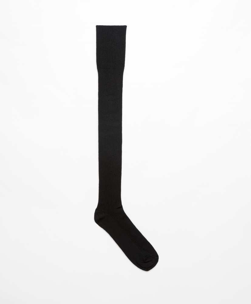 Meias super altas de modal e cashmere
