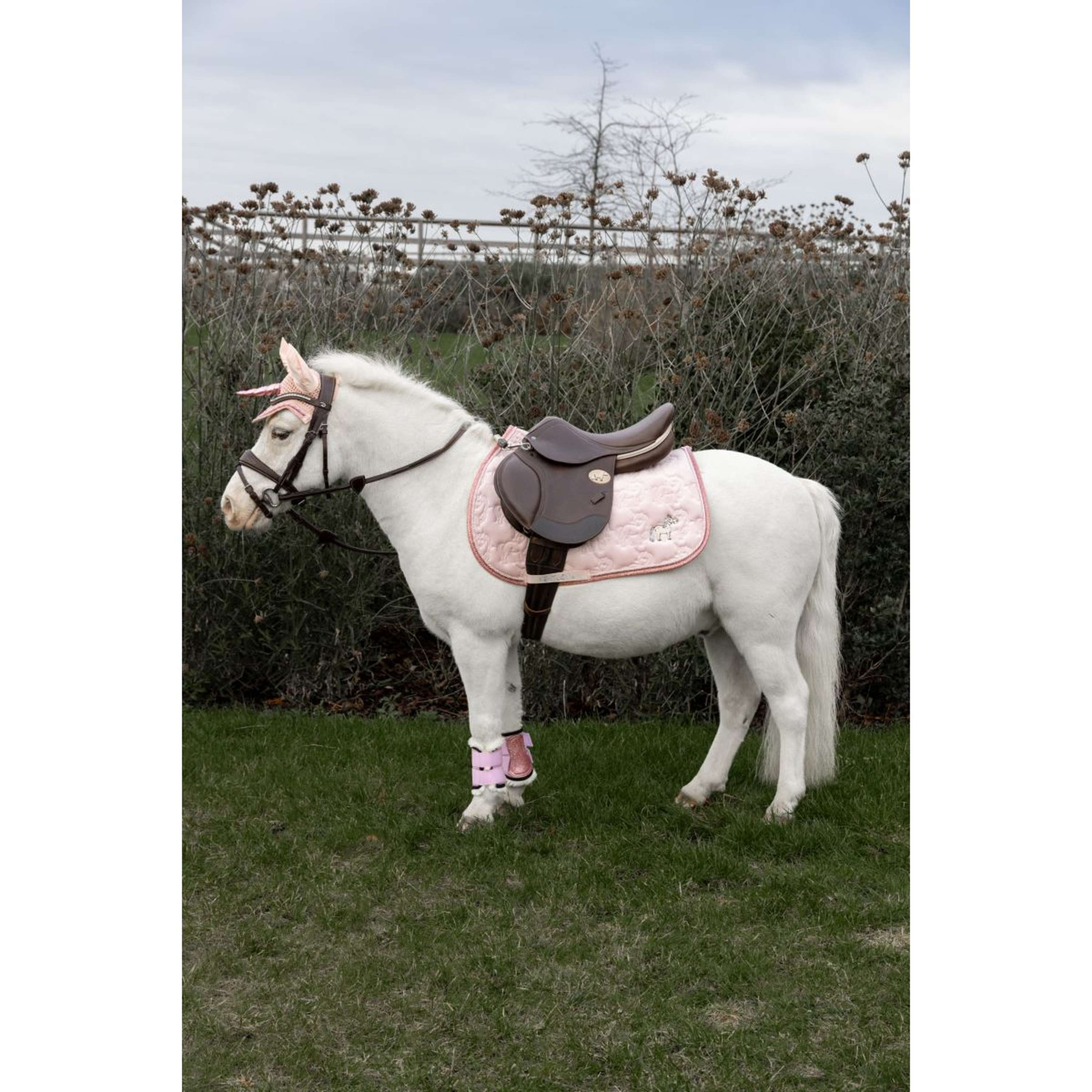 Kentucky Zadeldekje Glitter Unicorn Springen Soft Rose