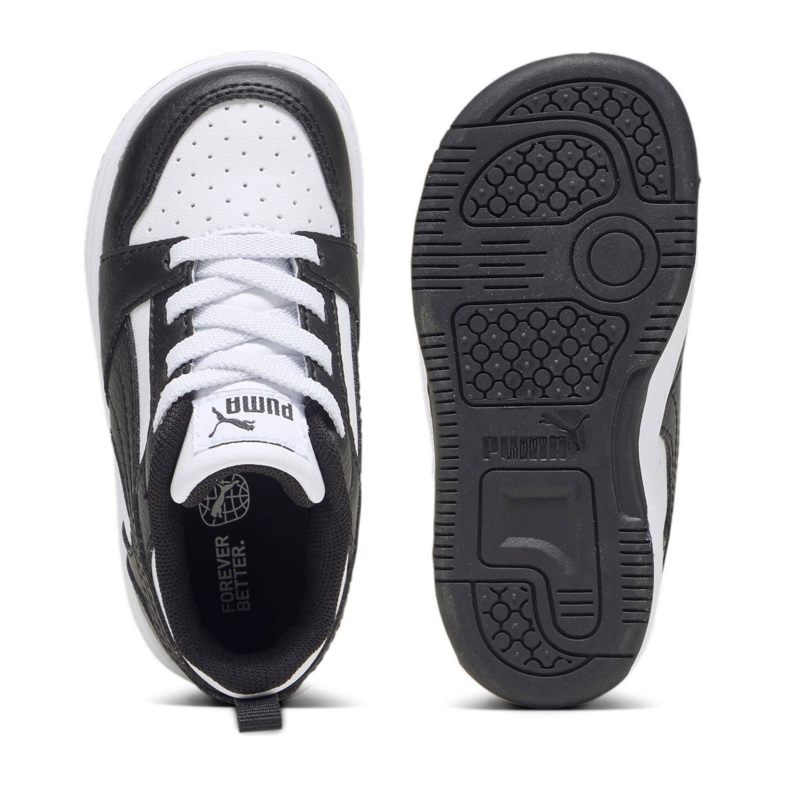 Puma Rebound V6 Lo sneakers zwart/wit