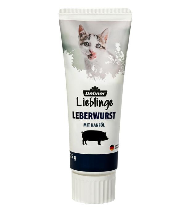 Dehner Lieblinge Katzensnack Leberwurst mit