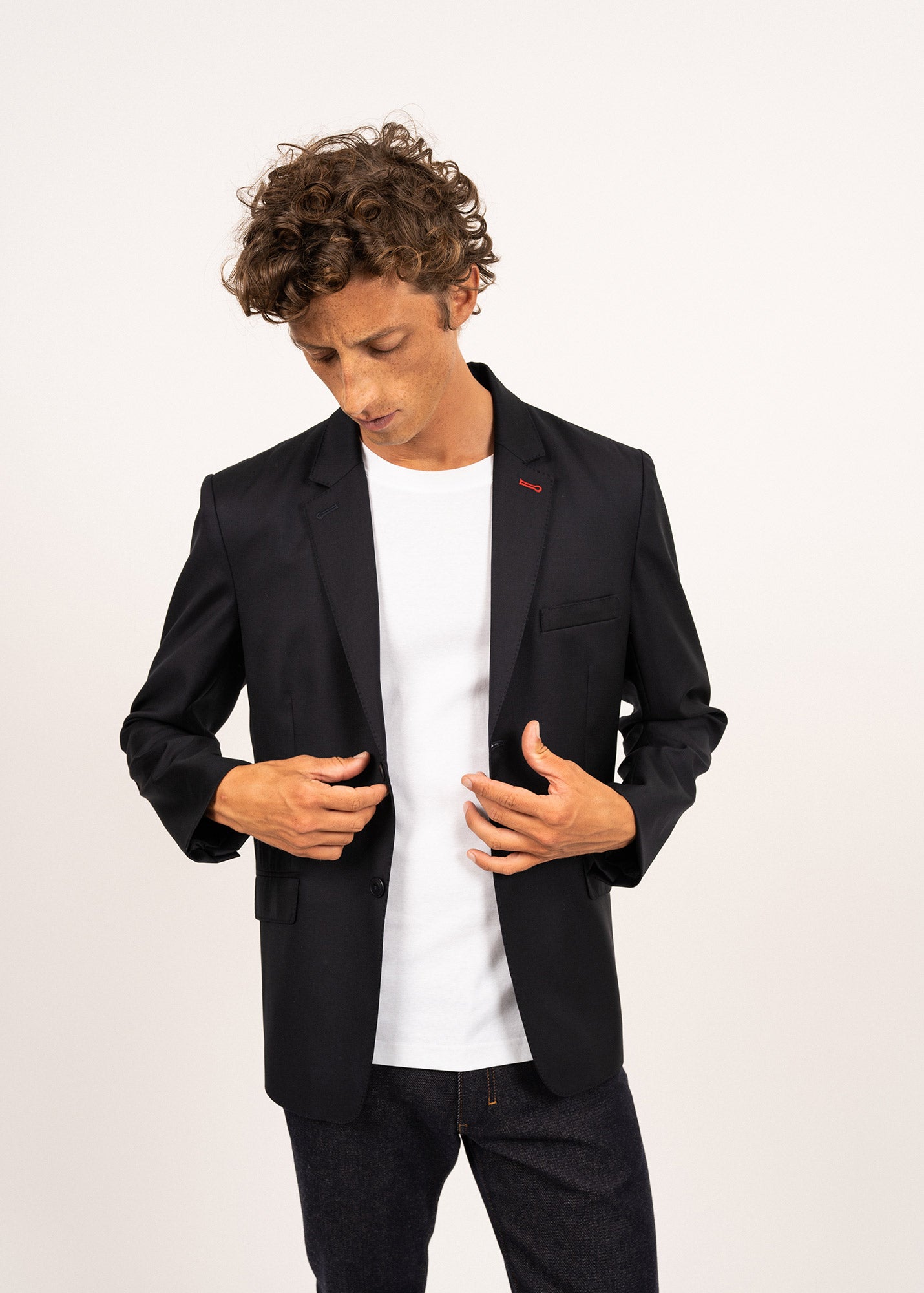 Blazer en drap de laine St Benoit