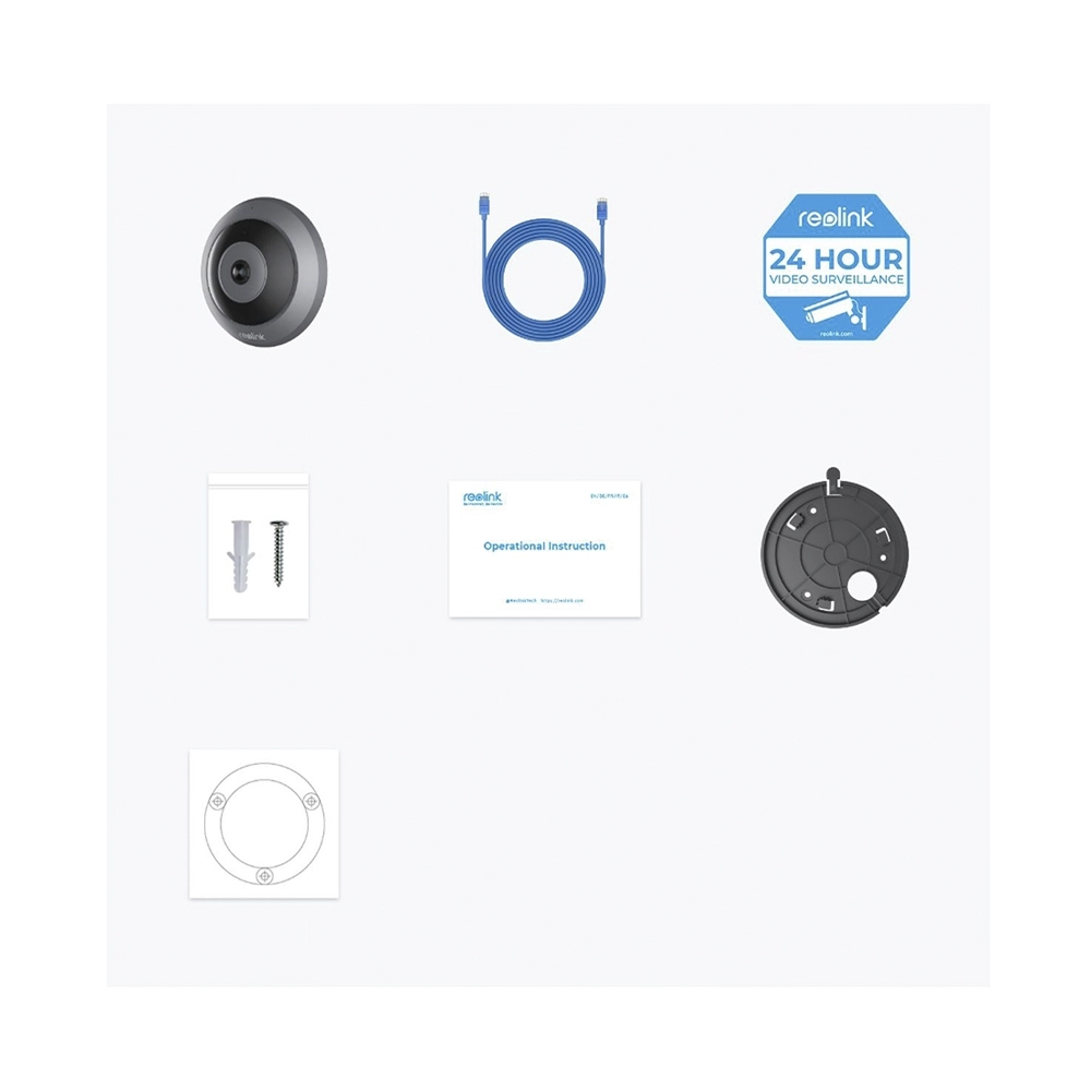 Reolink P520 Indoor Fisheye 6.5 MP 180° IR-LED 8m PoE
