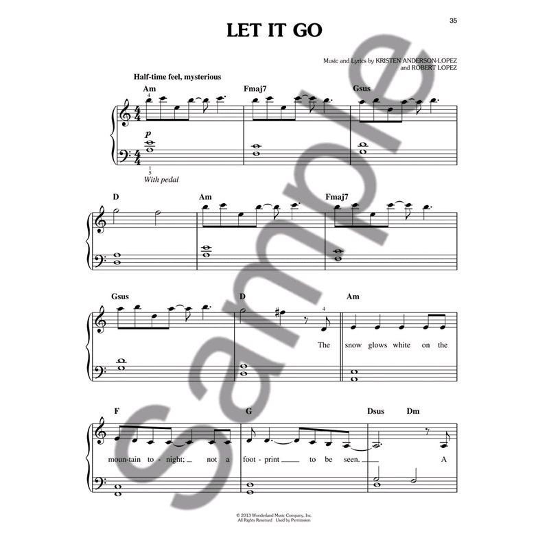 Hal Leonard - Frozen: Easy Piano songbook