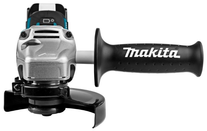 Makita DGA504RTJ 18V Li-ion accu haakse slijper set (2x 5.0Ah) in Mbox - 125mm - koolborstelloos