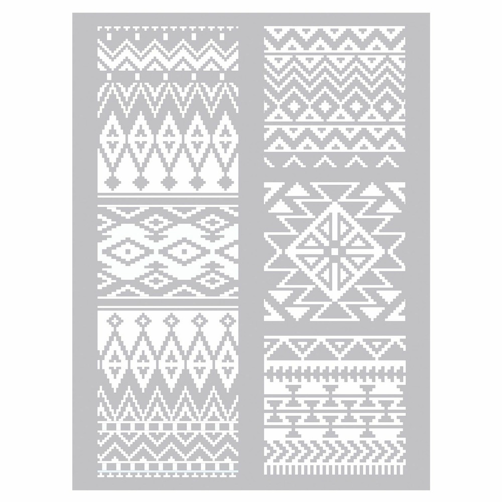 Pochoir pâte polymère mexicain 15,3 x 11,4 cm