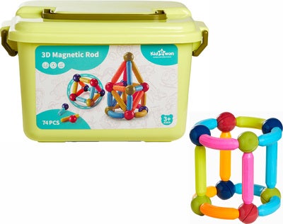 Fippla Store Magnetiske Byggeklosser 74 Deler