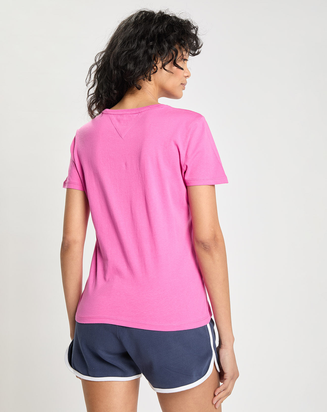 Tommy Jeans T-Shirt 100% Coton Bio Soft Jersey rose