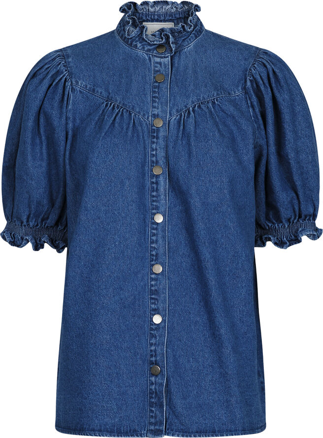 Neo Noir Avalon Denim Shirt Blue