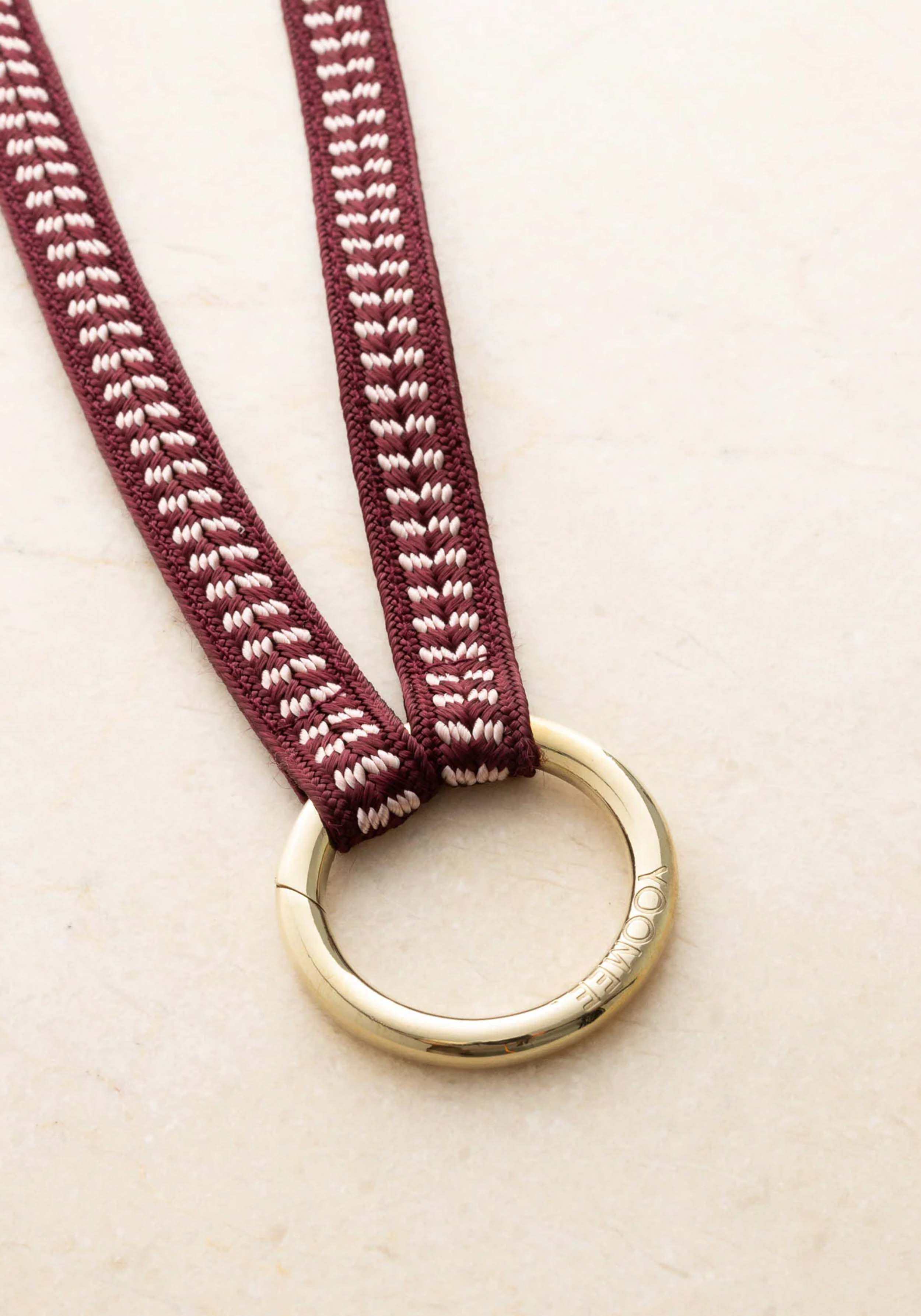 YOOMEE Schlüsselband Keychain Zahra Cherry Blossom Gold