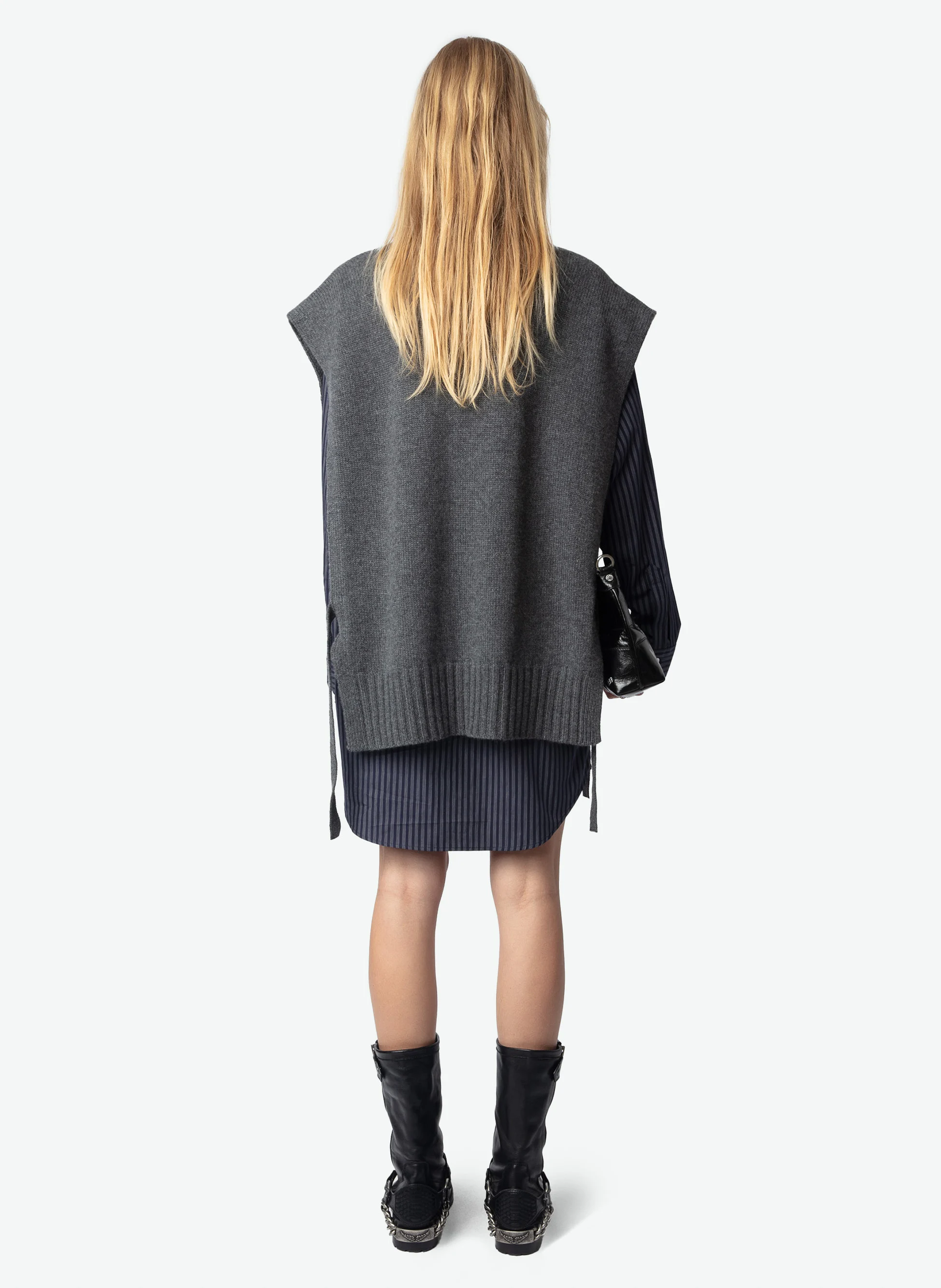 MADDY - Pull oversize en cachemire | Gris