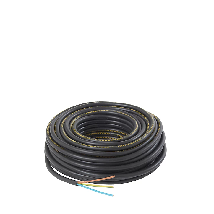 Câble électrique U1000R2V 3x2,5 mm² - 25 m