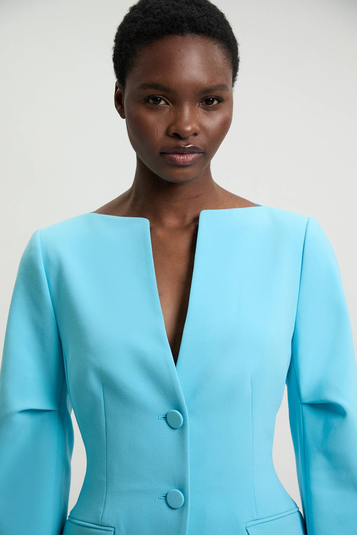 KarenMillen Blazer Cintré Extensible À Simple Boutonnage