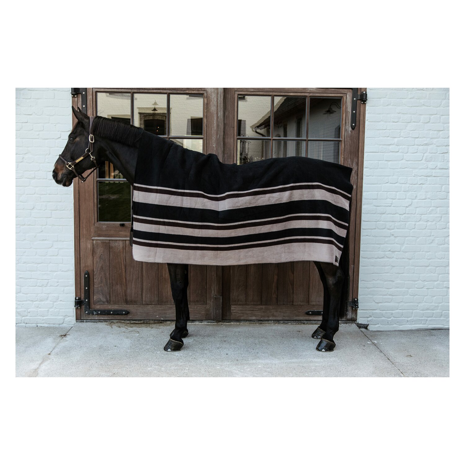 KENTUCKY Fleecedecke Heavy Square  - brown/beige - 200 cm