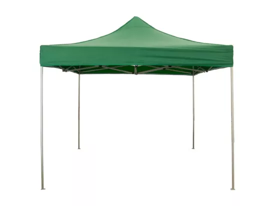Couverture latérale verte imperméable de 3x2m avec fenêtre de gazebo pliable de 3x3m