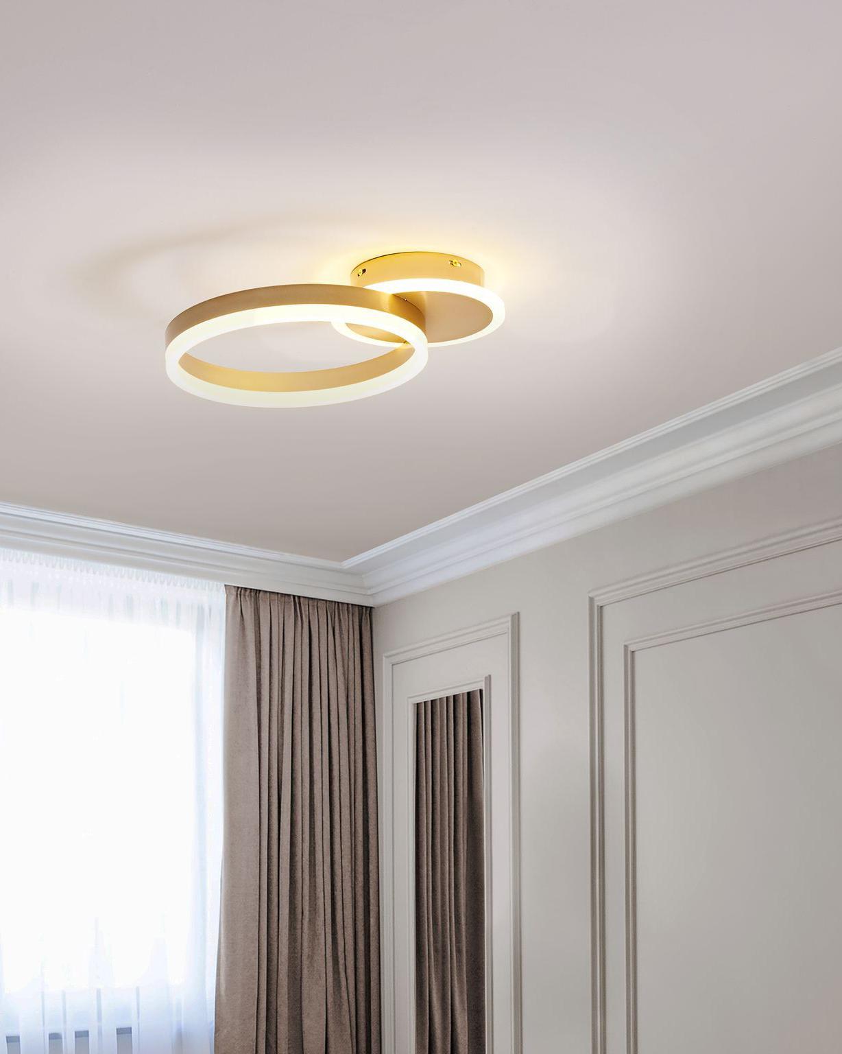 LED plafondlamp GLYDE Metaal Goud
