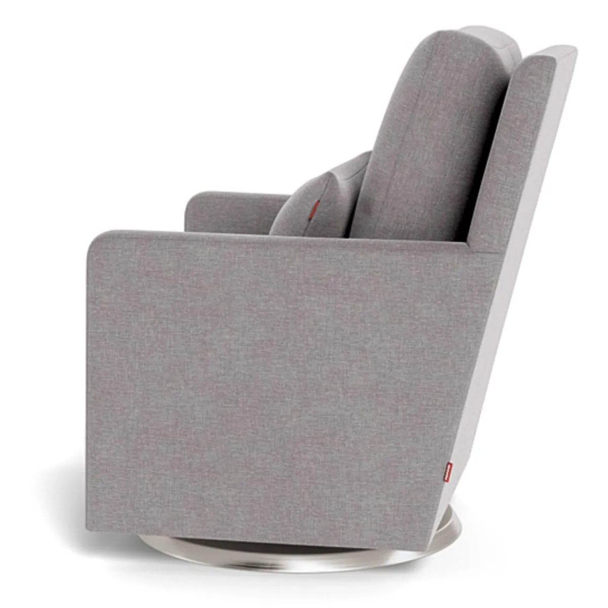 Monte Fauteuil Berçant et Pivotant Como - Pepper Gris  Argent