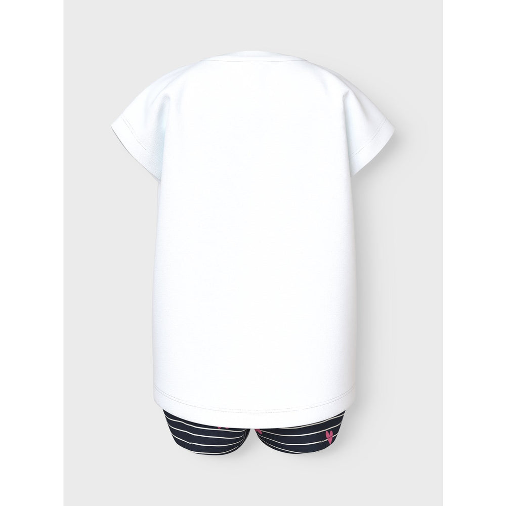 Køb Name It Bright White Hearts Vigea Shorts Sæt