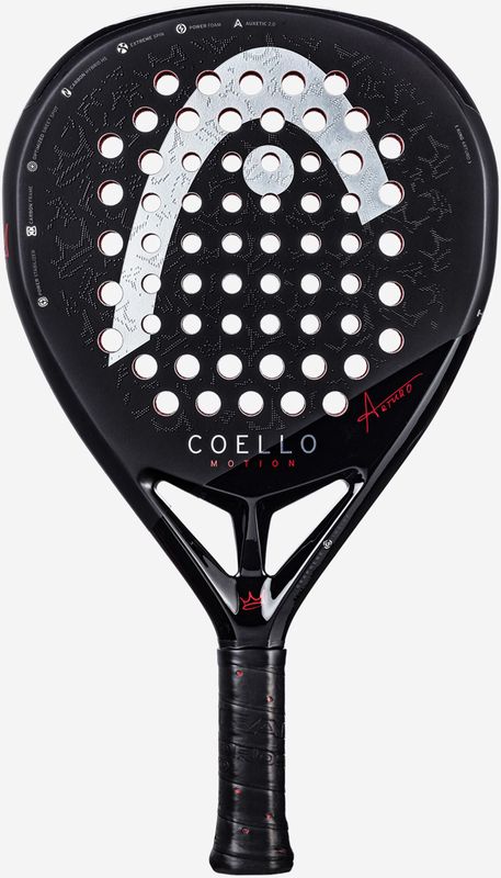 HEAD Coello Motion 2025 Padelracket - Blauw - Carbon - 360 Gram