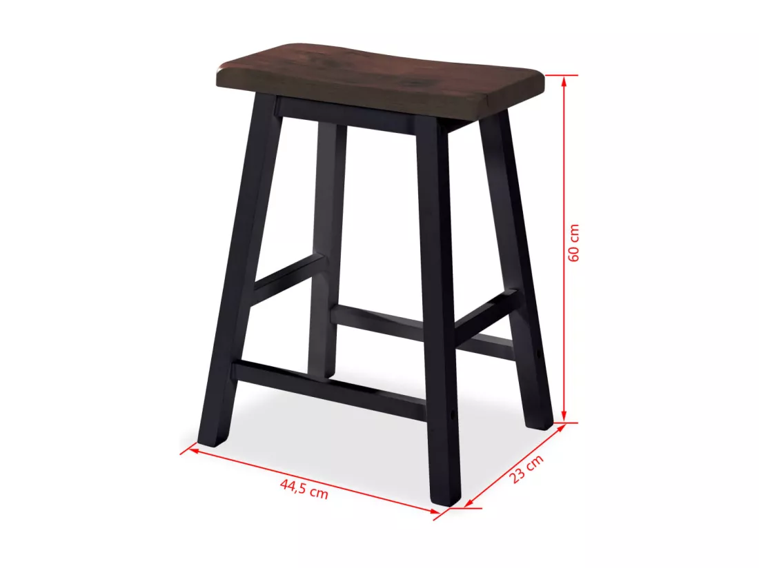 Assortiment de bar 3 pcs MDF Noir