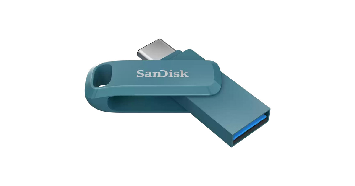 SanDiskUltra Dual Drive Go USB Type-C™ - 1TB  usb-stick  (Blauwgroen)